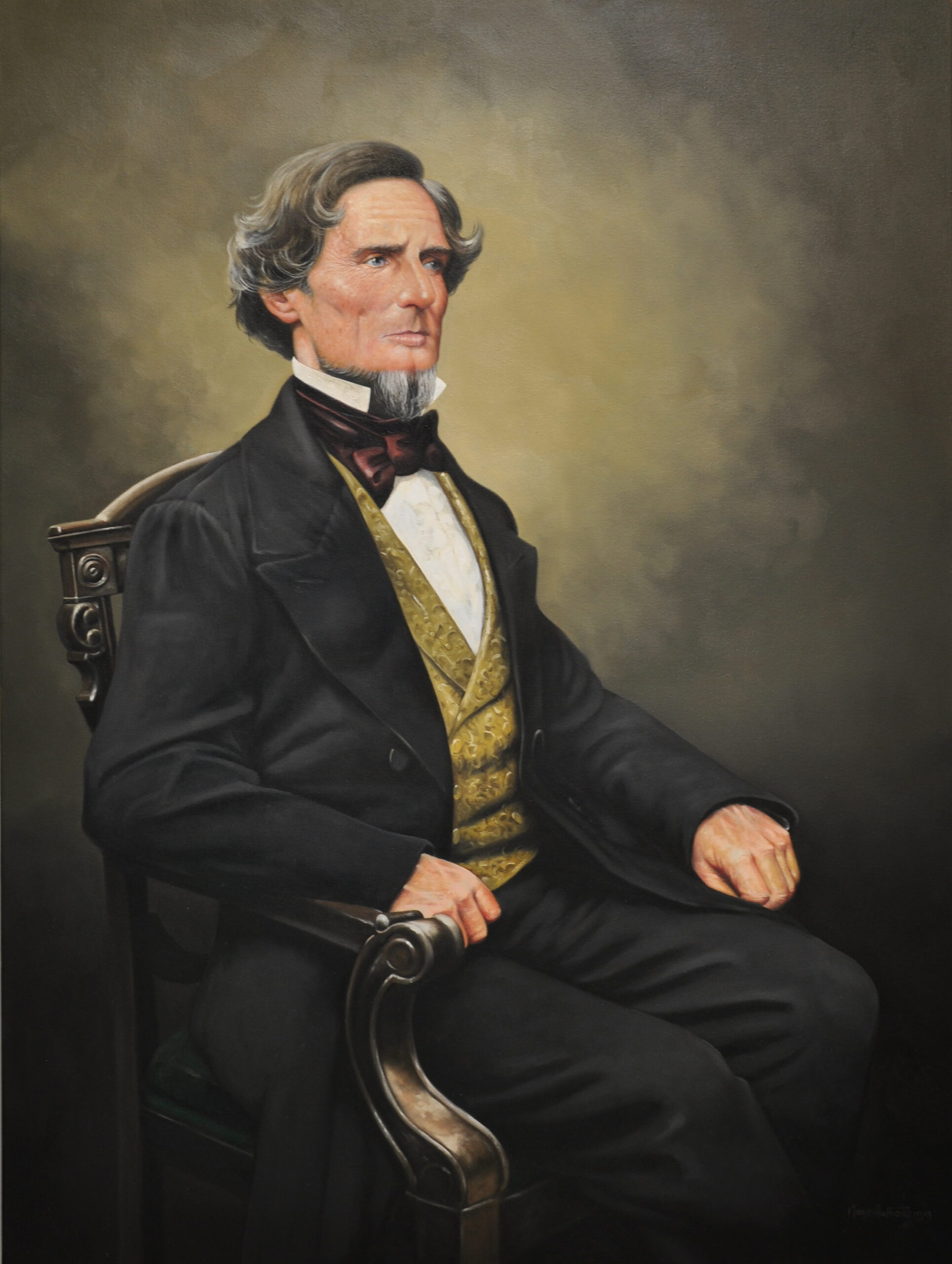 President Jefferson Davis portrait by Marc Massaro