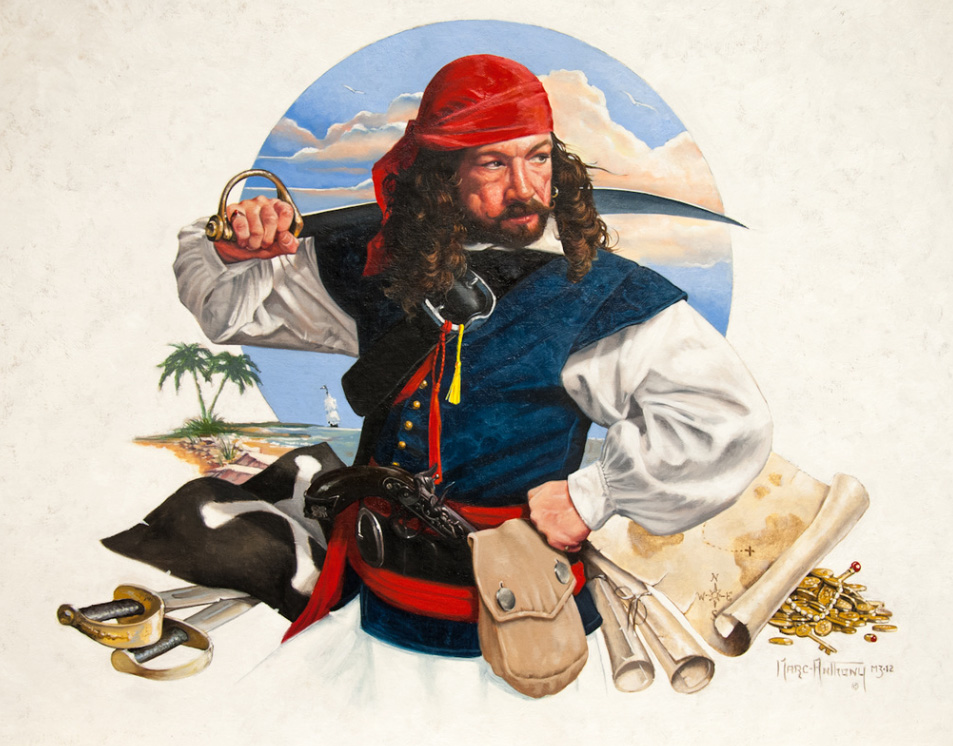 marc-pirate-portrait Self portait as a pirate by Marc Anthony Massaro