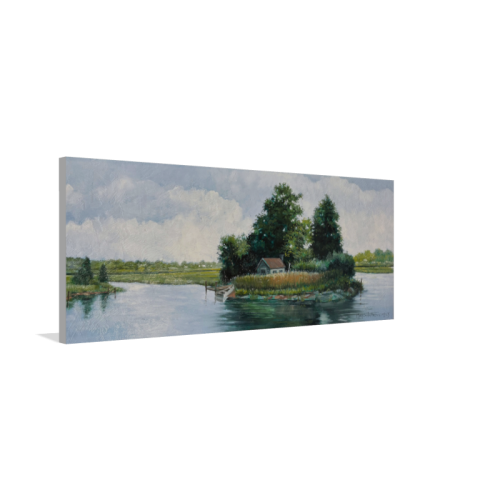 A Simple Life - side view of canvas print
