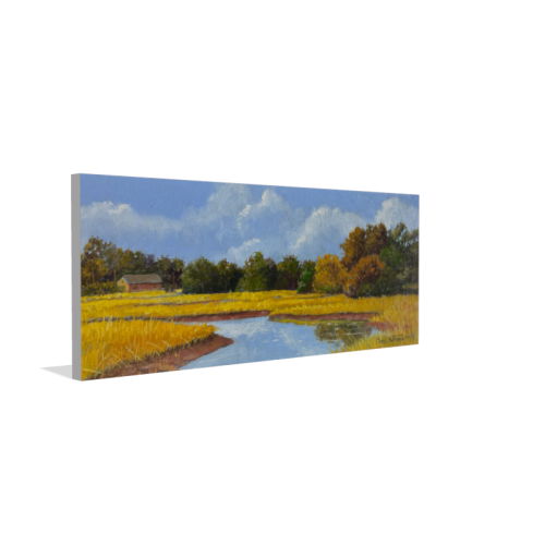 Autumn in Guilford print - side view